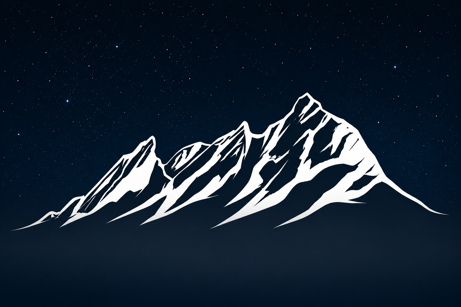 Stylized illustration of the Boulder Flatirons mountain range